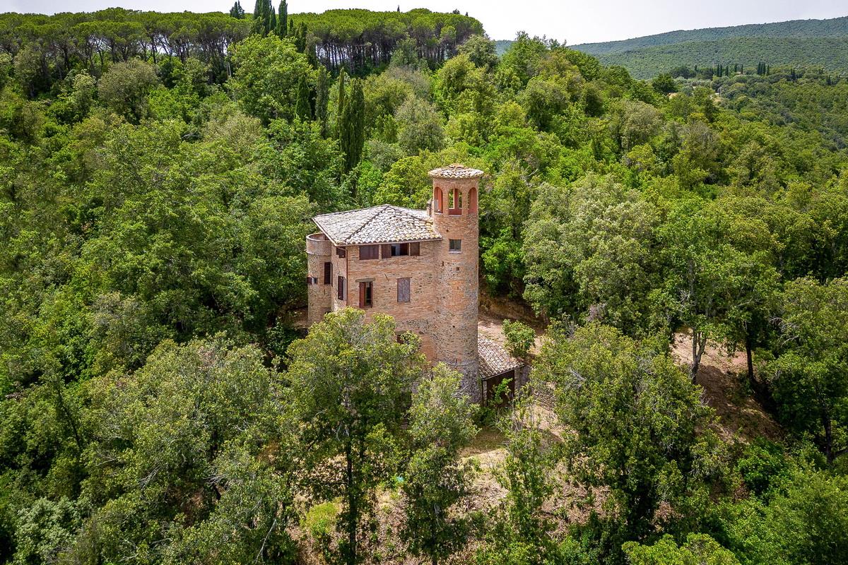 Italiensk ejendom på 31 ha med pool og oliventræer